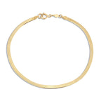 925 Sterling Silver Gold Plated Snake Chain Bracelet